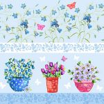 Flowerpots in blue